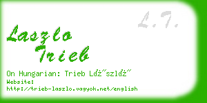 laszlo trieb business card